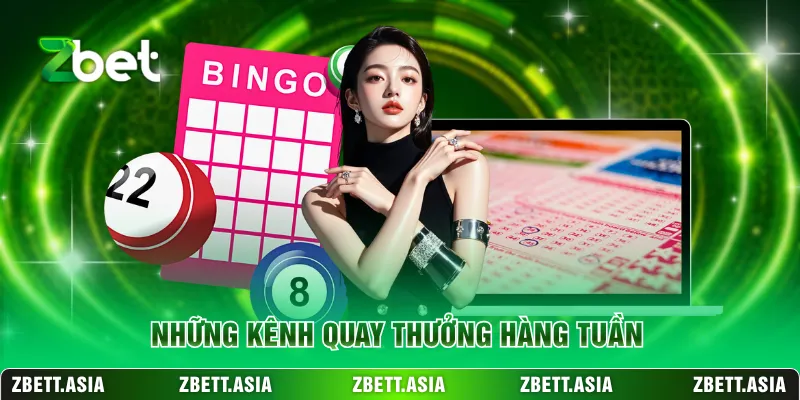 Những kênh quay thưởng hàng tuần