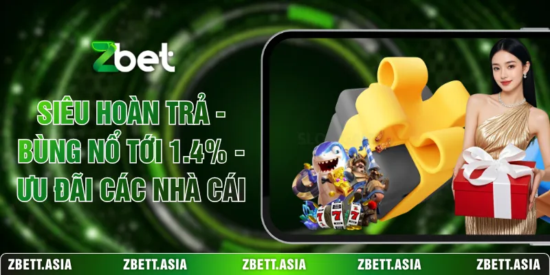Siêu Hoàn Trả - Bùng Nổ Tới 1.4% - Ưu Đãi Các Nhà Cái