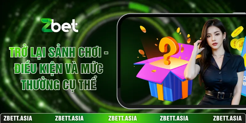 Trở Lại Sảnh Chơi - Điều Kiện Và Mức Thưởng Cụ Thể